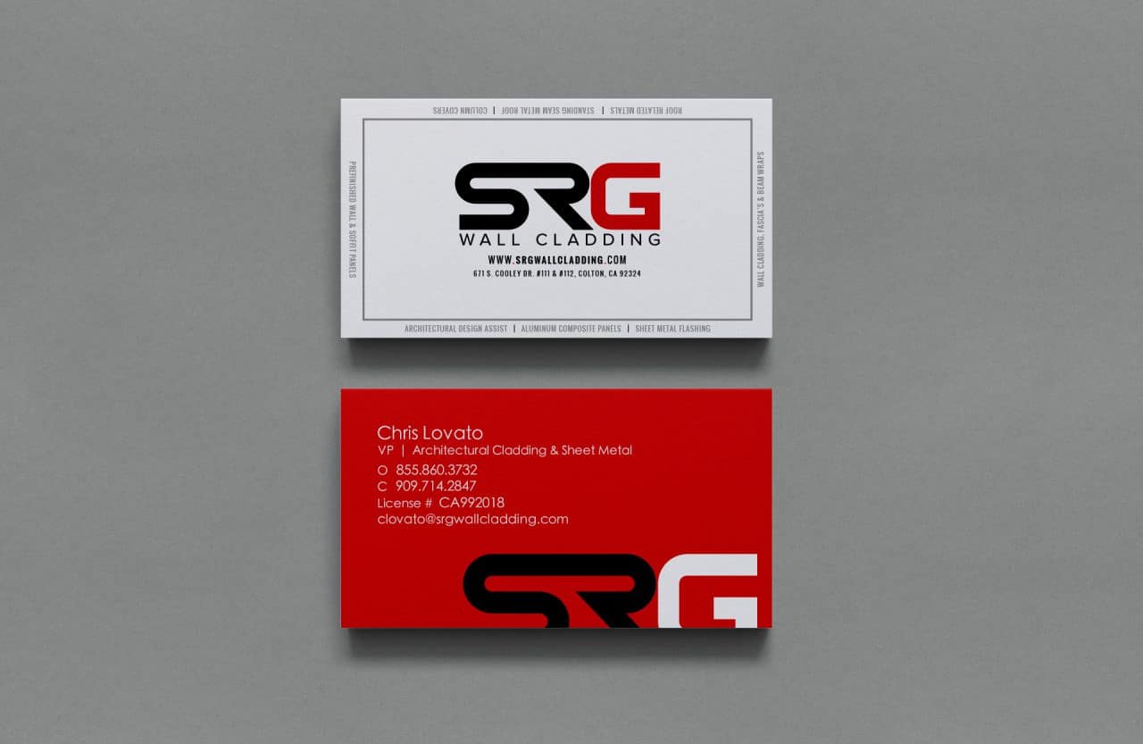 SRG Roofing Business Cards